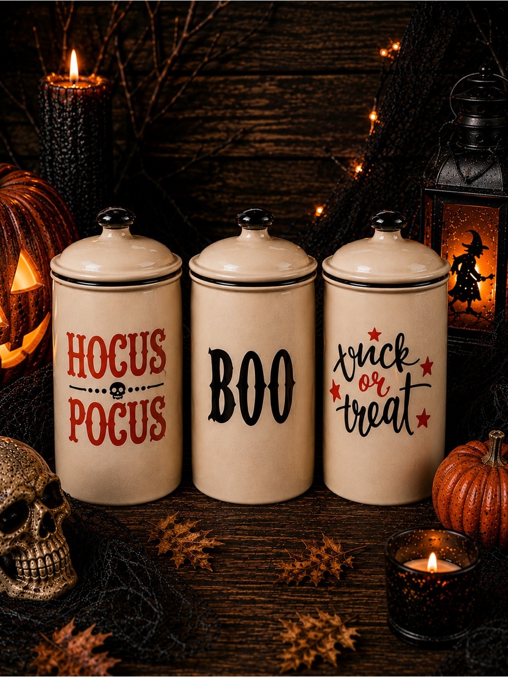 Recollections Vinyl Halloween Stickers Hocus Pocus Boo & Trick Or‎ Treat